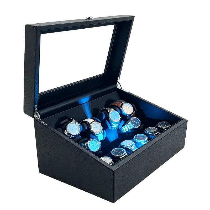 FRUCASE PU Watch Winder for automatic watches automatic winder 6 watches