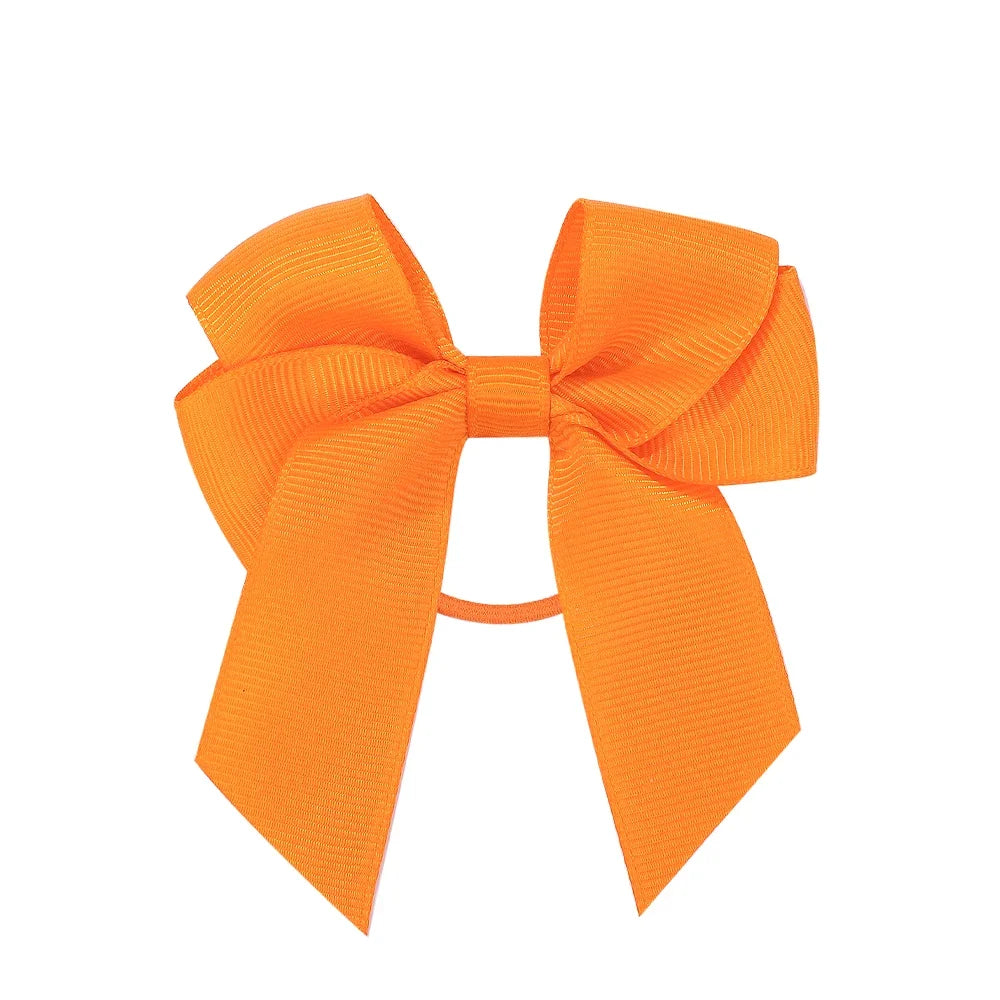3.15inches Solid Color Hair Ribbon Hair Band for Girls Toddler Cheer Up Bows Head Rope Kids Headwear Ponytail Hair Accessories - EXPRESS STORE