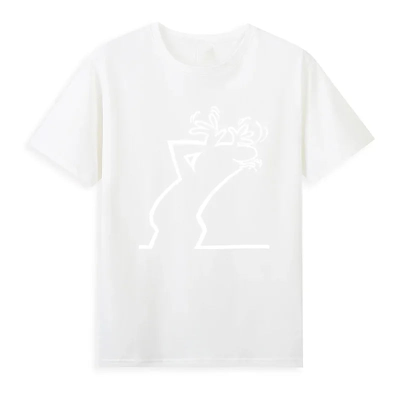 Casual Men's Short Sleeve Round Neck Fashion Cotton Graphic Printed T - Shirts Tops
