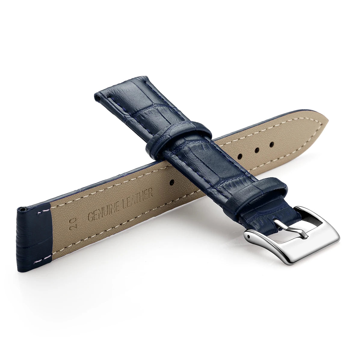 Premium Genuine Leather Watch Band – Multi-Size Wrist Strap