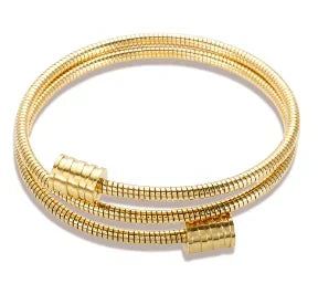 Stainless Steel Crystal Bracelet Bangle – Elegant 3-Stone Fashion Jewelry