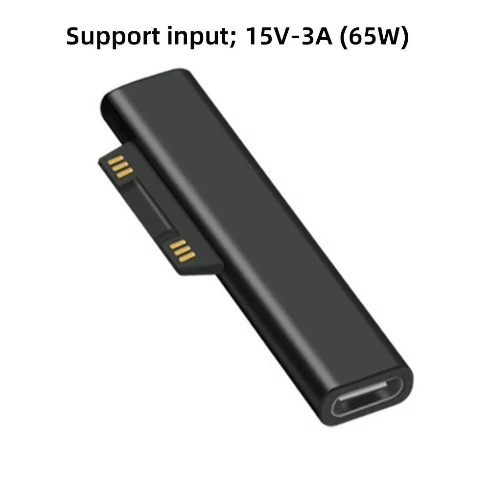 15V 3A Type C Power Supply Charger Adapter USB C PD Charging Cable for Microsoft Surface Pro 8/7/6/5/4/3 Laptop Book 3/2/1 GO