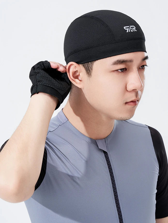 1/2Pcs Quick Dry Cycling Cap Summer Sun Protection Sweat Absorbing Road Bike Helmet Liner Hat Set Breathable Outdoor Riding Gear