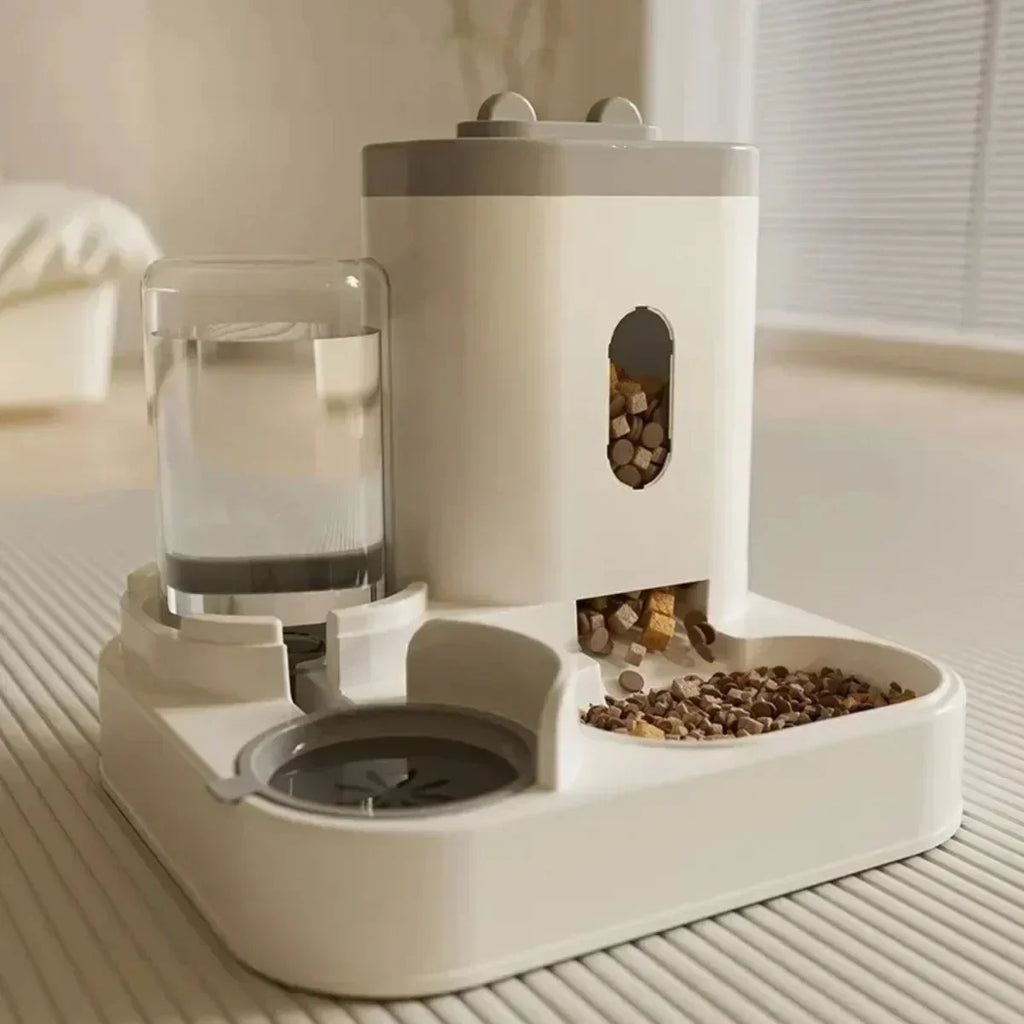 Automatic Pet Feeder with Water Fountain – Dog & Cat Food Bowl