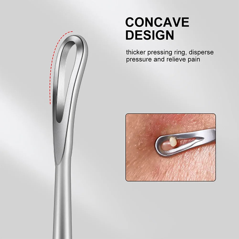 Double Head Stainless Steel Professional Blackhead Remover Blemish Extractor Tool Pimple Comedone Removal For Face