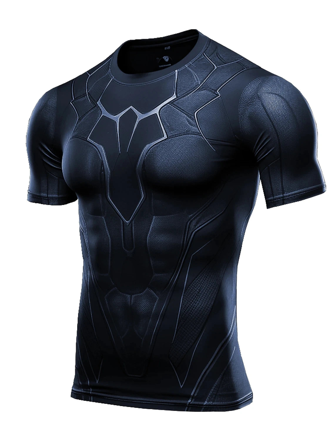 New Men's Running Shirt Bottom Tops Athletic Casual Breathable Moisture Wicking T-Shirt Gym Workout Soft Short Sleeve Sportswear