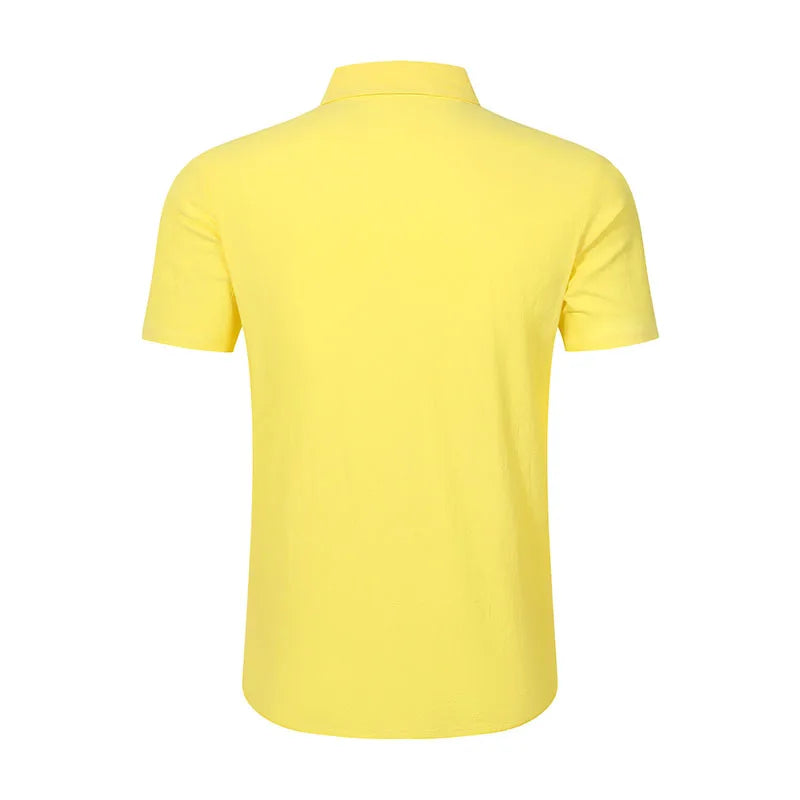 Men's Linen Blend Short Sleeve Button Down Shirt Casual Beach Tops with Chest Pocket Breathable Lightweight Summer Shirts forMen