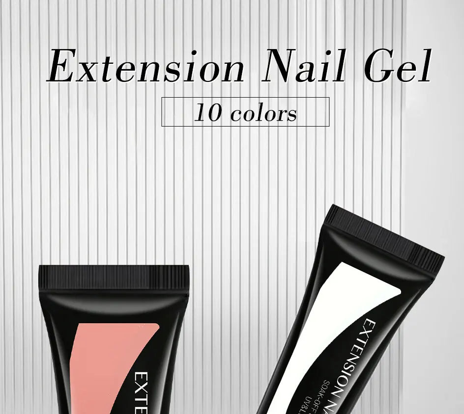 Arte Clavo 2pcs/Set 15ml Jelly Nail Extension Gel Pink White Clear Quick Building UV LED Gel Nails Finger Extensions Nail Art