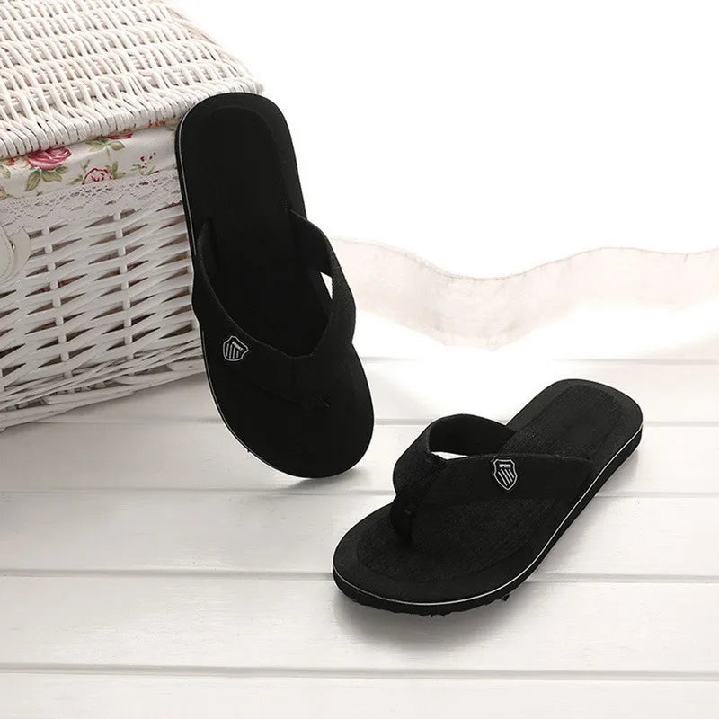 High Quality Summer Slippers Men Flip Flops Beach Sandals Non-Slip Casual Flat Shoes Slippers Indoor Shoes Men Outdoor Slides