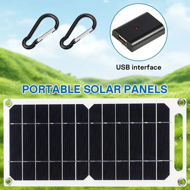 5V 35W Sunpower Portable Solar Panel With USB Safe Stabilize Charger For Phone Power Bank Outdoor Camping Home RV Gift Use