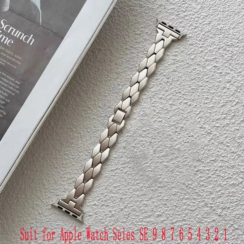 Super New Starlight Metal Bracelet For Apple Watch Band 8 7 6 3 4 5 SE Women Strap For IWatch Ultra 41mm 38mm 40mm 49 42 44 45