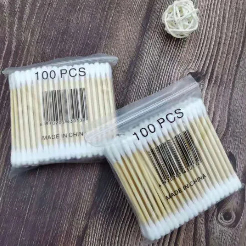 300/500/1000pcs Double Head Cotton Swab Women Makeup Cotton Buds Tip for Wood Sticks Nose Ears Cleaning Health Care Tools