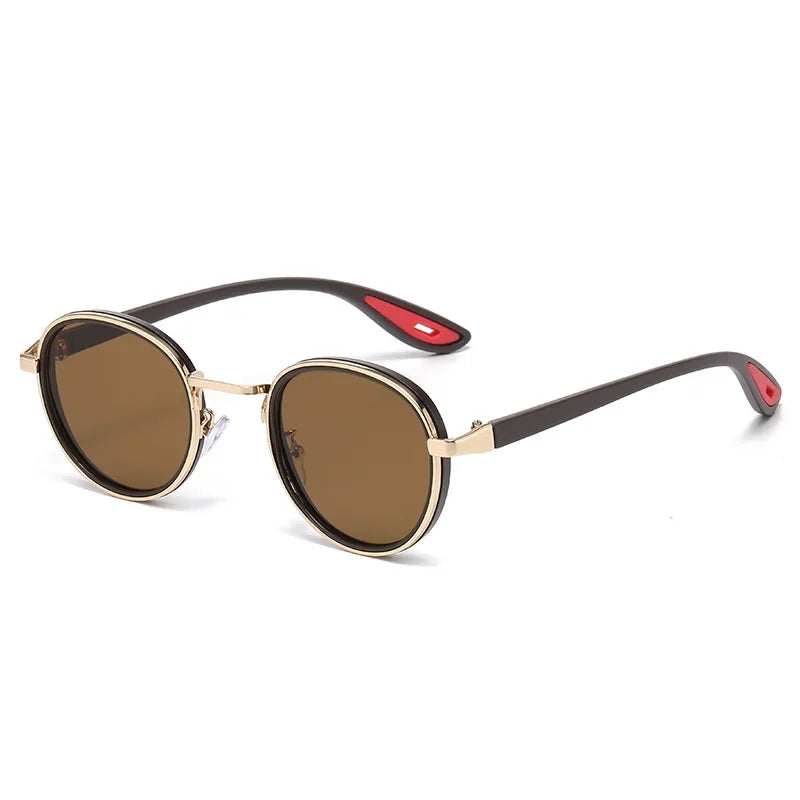 Round Retro Sunglasses Men UV400 Sunnies Women Brand Designer Sun Glasses Alloy Punk Outdoor Eyewear