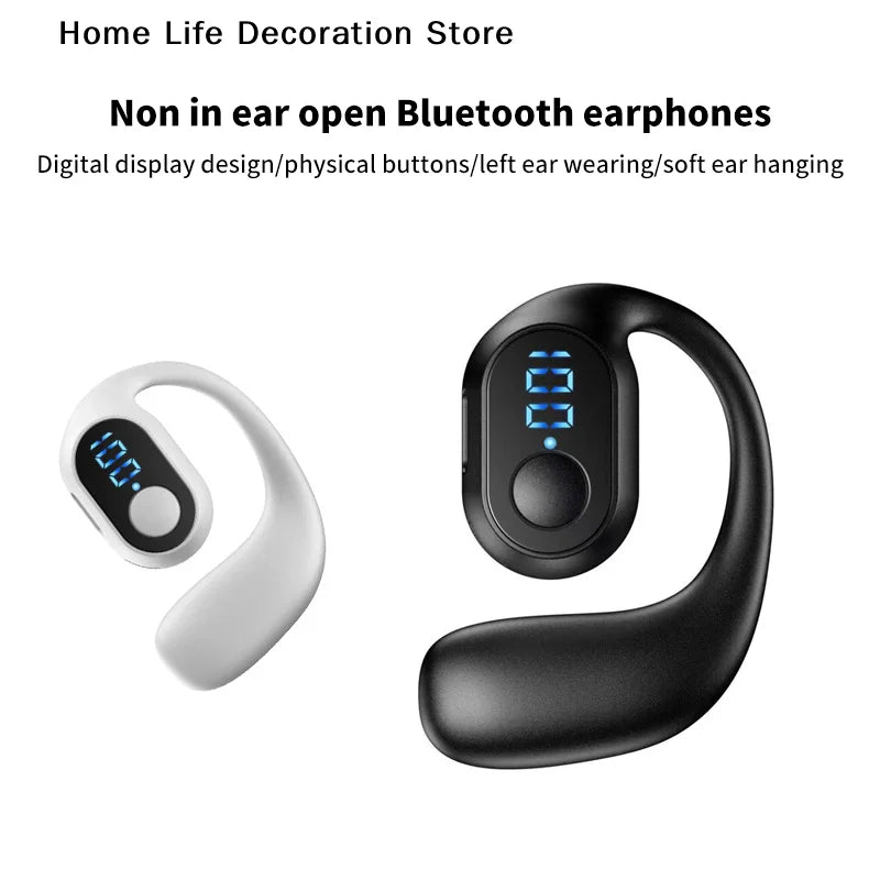 Wireless Bluetooth Headphones With Digital Display With Microphone Handsfree Noise Canceling Earphones For Driving Audifonos﻿