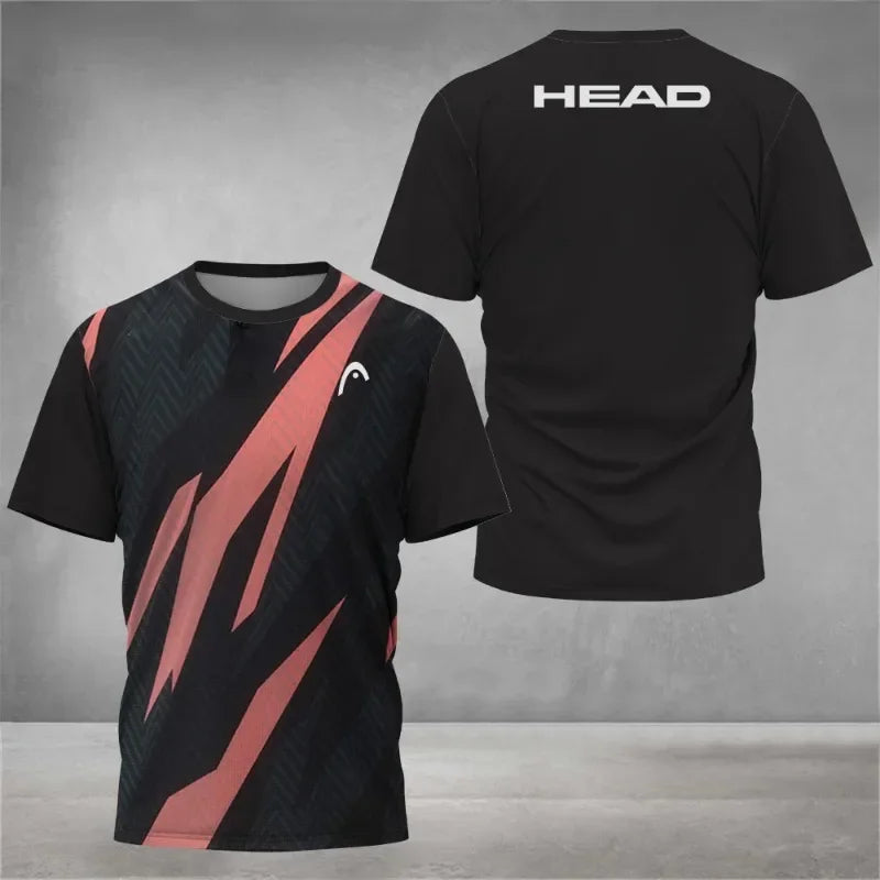 2026 Top Breathable Mens T Shirt Outdoor Badminton Table Tennis Jersey O Neck Short Sleeve Loose Top New Mountaineering Clothing