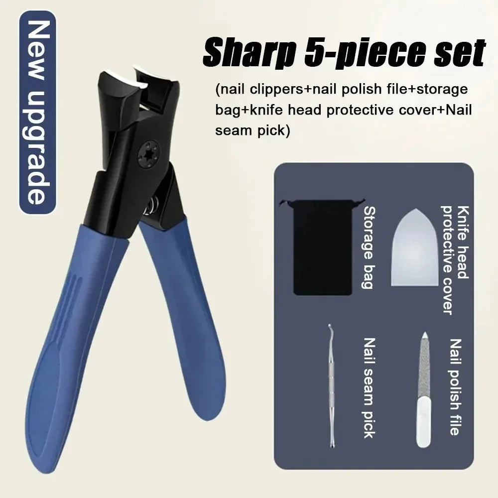 Thick Nail Clippers Set Splash Resistant False Nails Cutter Professional Nail Plier Pedicure Tools for Nail Tip Manicure Tools