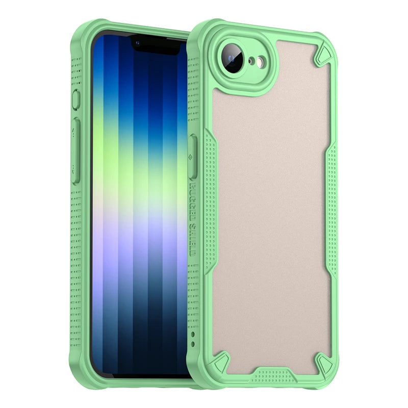 Translucent Matte Armor Case For iPhone 17e Skin-Friendly Matte Full Back Case For iPhone 17e Cover For iPhone 17e/16e Case