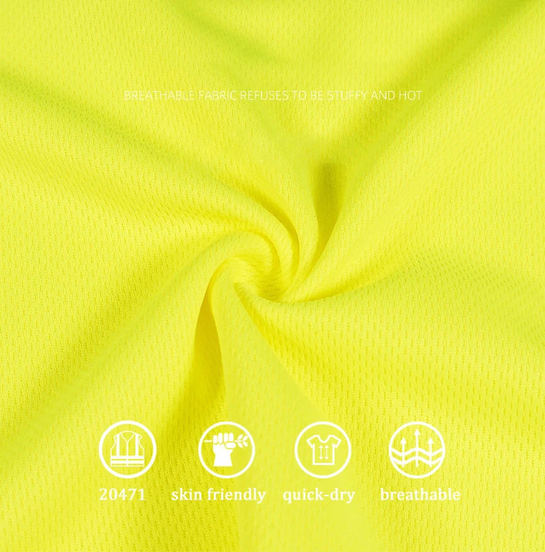 Long Sleeve Breathable T Shirt for Work Warehouse Construction Workwear Shirts Man Workshop Clothes