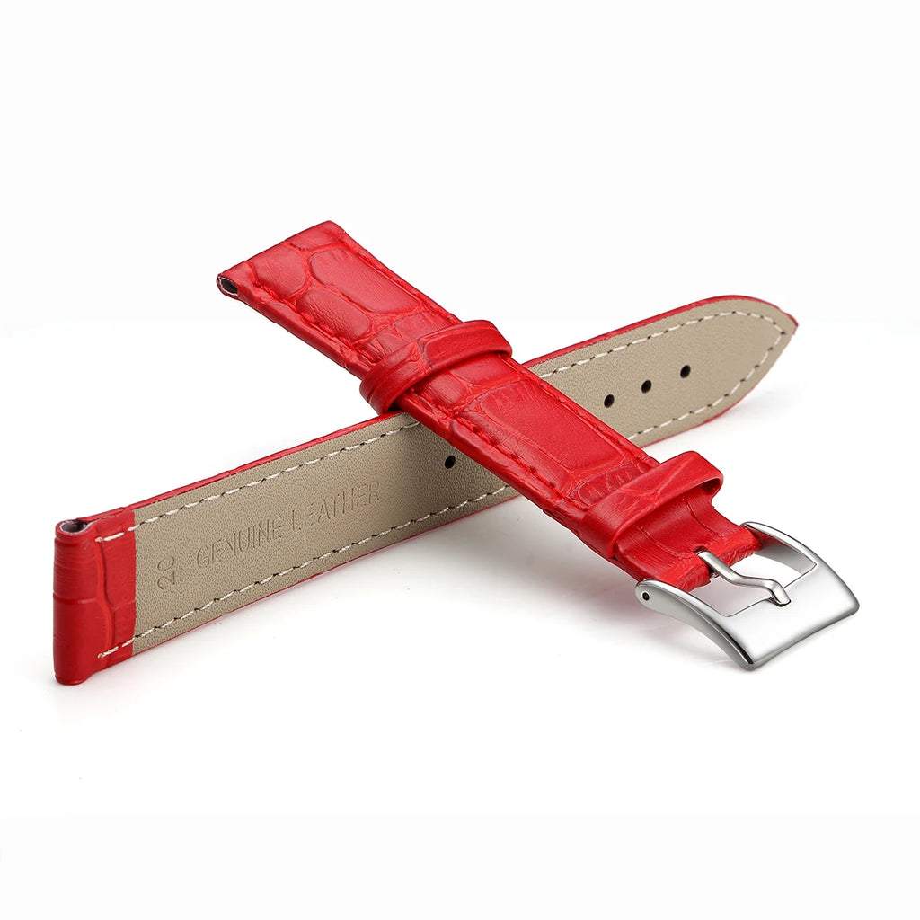 Premium Genuine Leather Watch Band – Multi-Size Wrist Strap