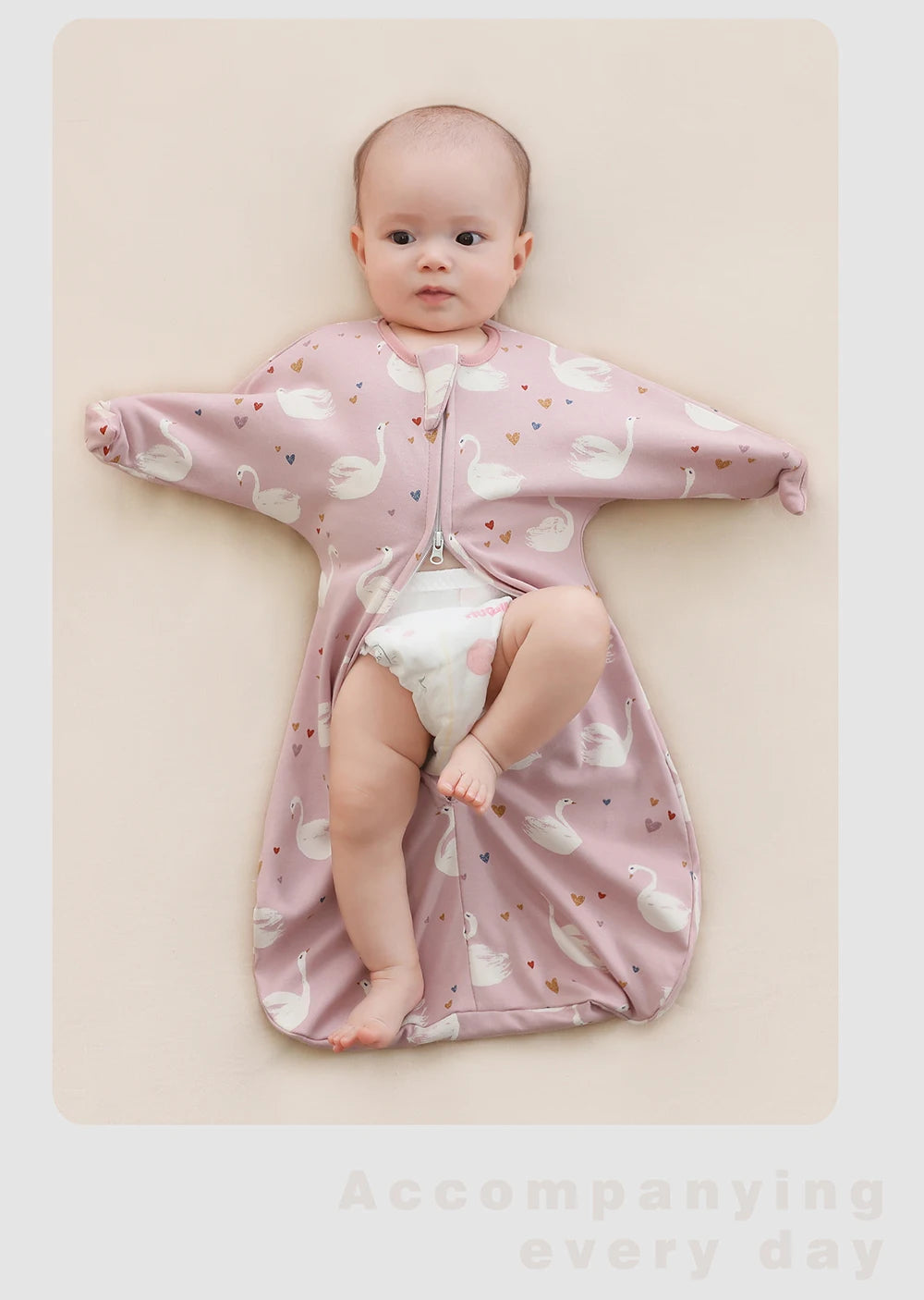 INSULAR Baby Cotton Sleeping Bags Newborn Anti-shock Sleepsacks Raised Hand Surrender Blankets Infant Cartoon Anti-startle Jump