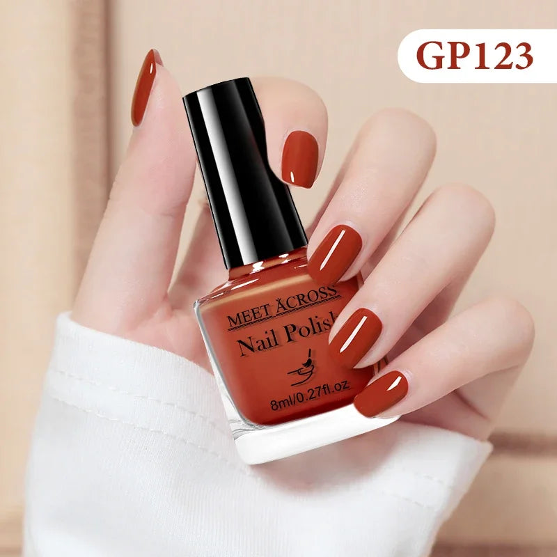 8ml Water-Based Nail Polish 48 Colors Long Lasting Quick Drying No Need of Lamp to Cure Nail Supplies Vernis for Nails Manicure