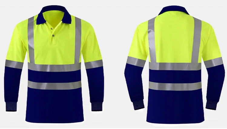 Safety Reflective T shirts High quality Working T-shirt with Reflection Tapes Road Construction Security Tops