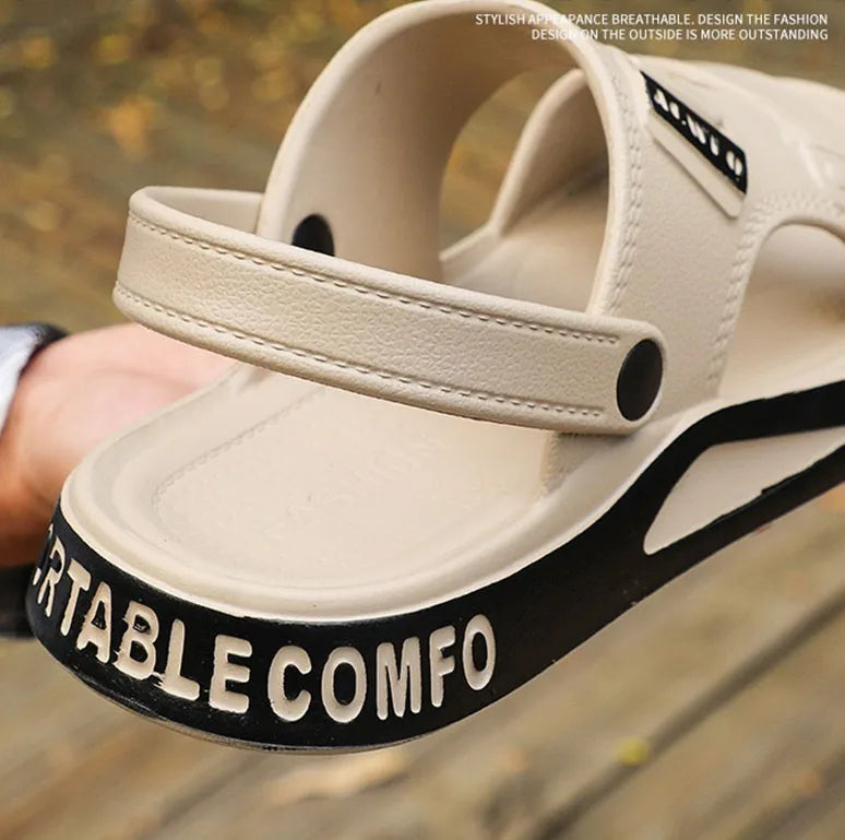 Kidmi Mens Shoes Breathable EVA Beach Sandals Fashion Summer Outdoor Sandals For Youth Dual-purpose Casual Comfortable Slippers