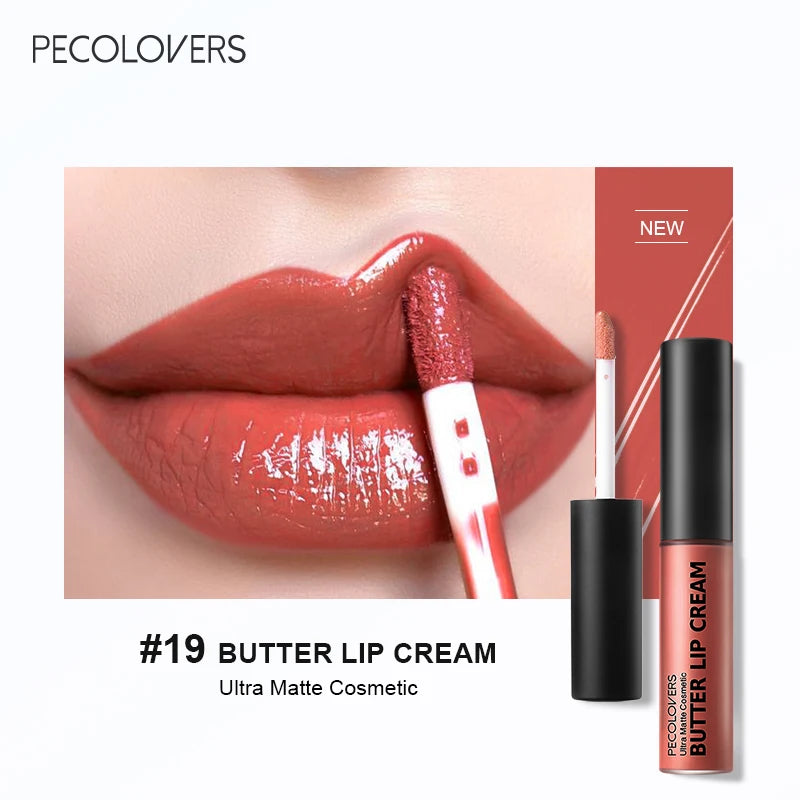 1PC Waterproof Liquid Lipstick 21 Color Vitamin E Makeup Sets Lip Glosses Lip Plumpers