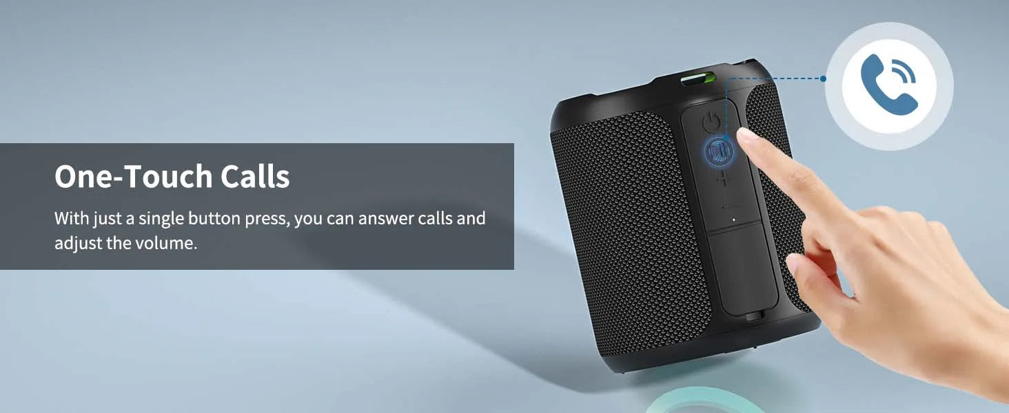 OHAYO 40W, IPX7 Waterproof Wireless Portable Speaker with Lights, Loud Sound, RGB Lights,TWS Pairing, AUX&TF-Card in