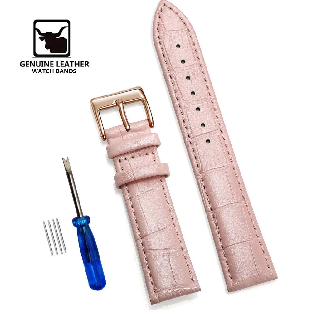 Premium Genuine Leather Watch Band – Multi-Size Wrist Strap