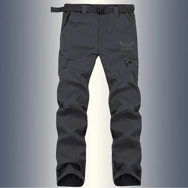 Tactical Waterproof Cargo Pants Men Summer Quick Dry Long Trousers Male Outdoor Sport Trekking Camping Fishing Pants Size M-4XL