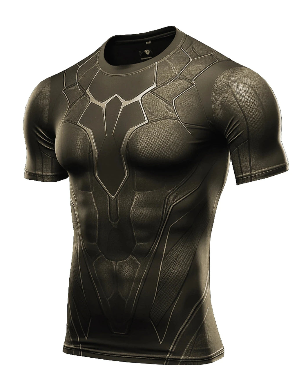 New Men's Running Shirt Bottom Tops Athletic Casual Breathable Moisture Wicking T-Shirt Gym Workout Soft Short Sleeve Sportswear