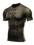 New Men's Running Shirt Bottom Tops Athletic Casual Breathable Moisture Wicking T-Shirt Gym Workout Soft Short Sleeve Sportswear