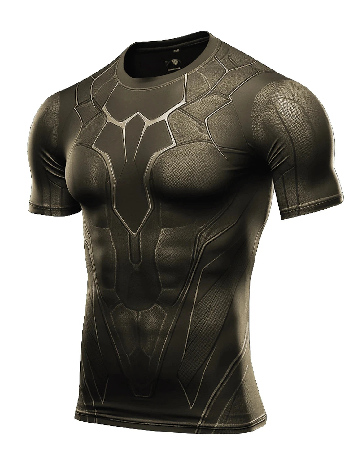 New Men's Running Shirt Bottom Tops Athletic Casual Breathable Moisture Wicking T-Shirt Gym Workout Soft Short Sleeve Sportswear