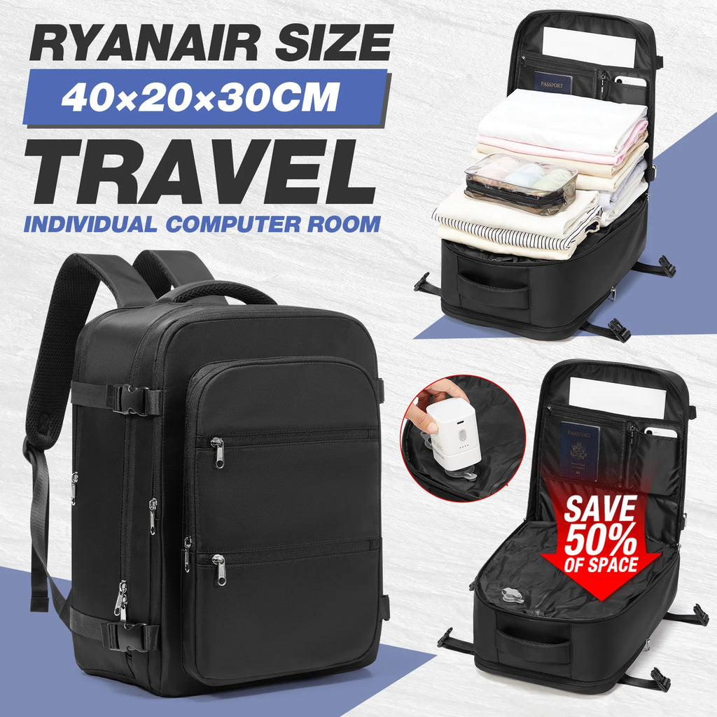 Vacuum Storage Bag, Ryanair 40x30x20 Backpack, Vacuum Backpack, Hand Luggage Travel Backpack Men Work Backpack  Cabin Laptop Bag