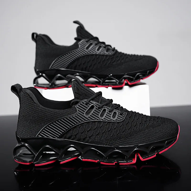 1 Pair Large Size Running Shoes for Men Antiskid Damping Cool Outsole Walking Trekking Leisure Summer Running Zapatills Sneakers