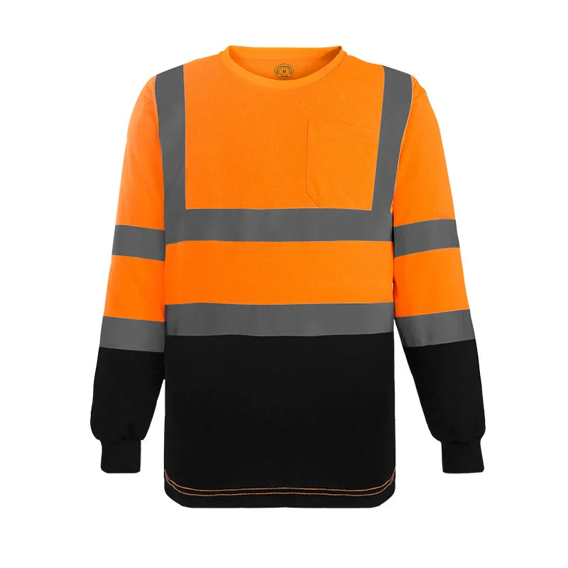 Long Sleeve Breathable T Shirt for Work Warehouse Construction Workwear Shirts Man Workshop Clothes