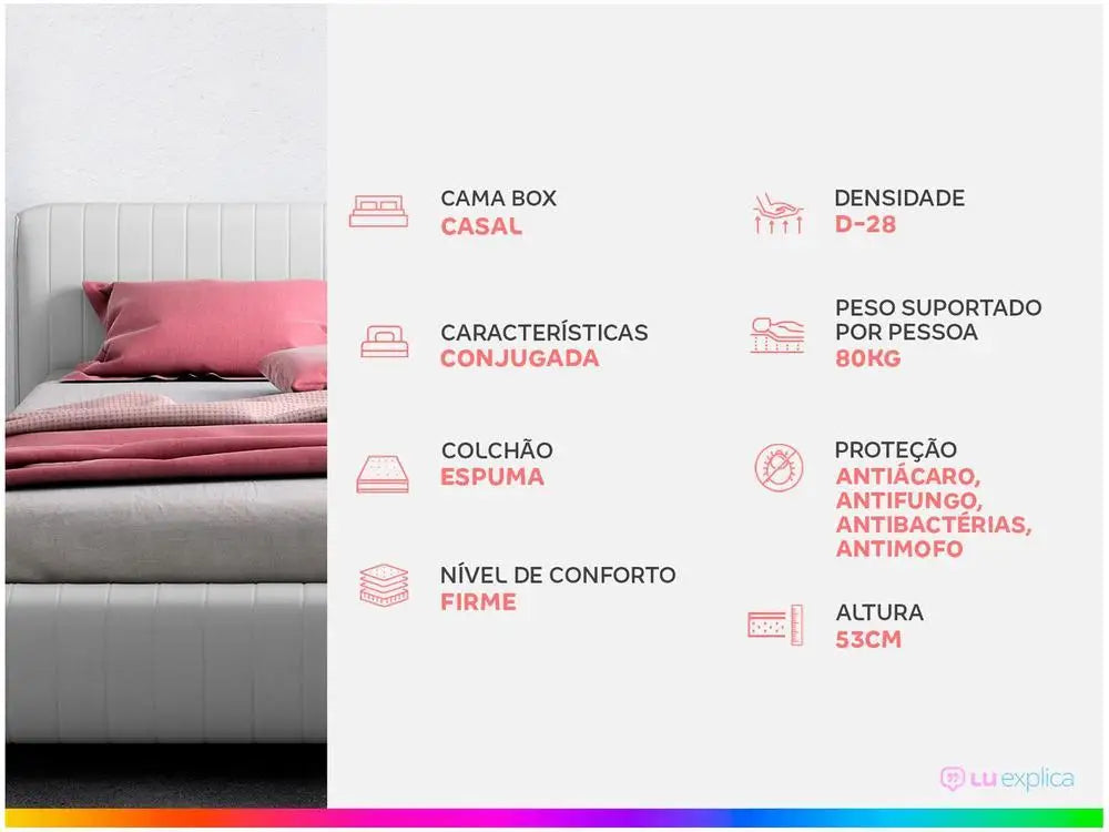 Aiam Double Bed Box 41cm Super Box D28 Tall Mattons