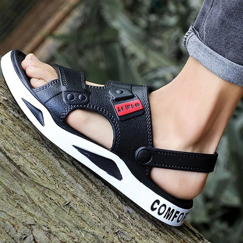 Kidmi Mens Shoes Breathable EVA Beach Sandals Fashion Summer Outdoor Sandals For Youth Dual-purpose Casual Comfortable Slippers