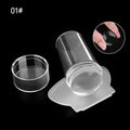 Silicone Stamping Plates Kit French Manicure Design Plate Stamp Polish Stencil Template Seal Stamper Scraper Accessories Tools