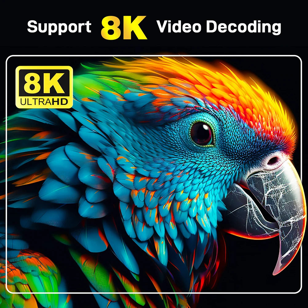 Android 16 Smart TV Box Pro 16GB+256GB Media Player With Voice Control 14K 2.4G/5G Dual WiFi Set Top Box with Remote Android Box