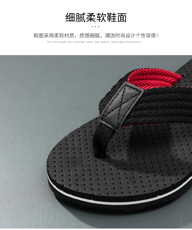 New Sandals Shoes Men Summer Men Flip Flops High Quality Beach Sandals Anti-slip Zapatos Hombre Casual Shoes 2025 Man Slippers