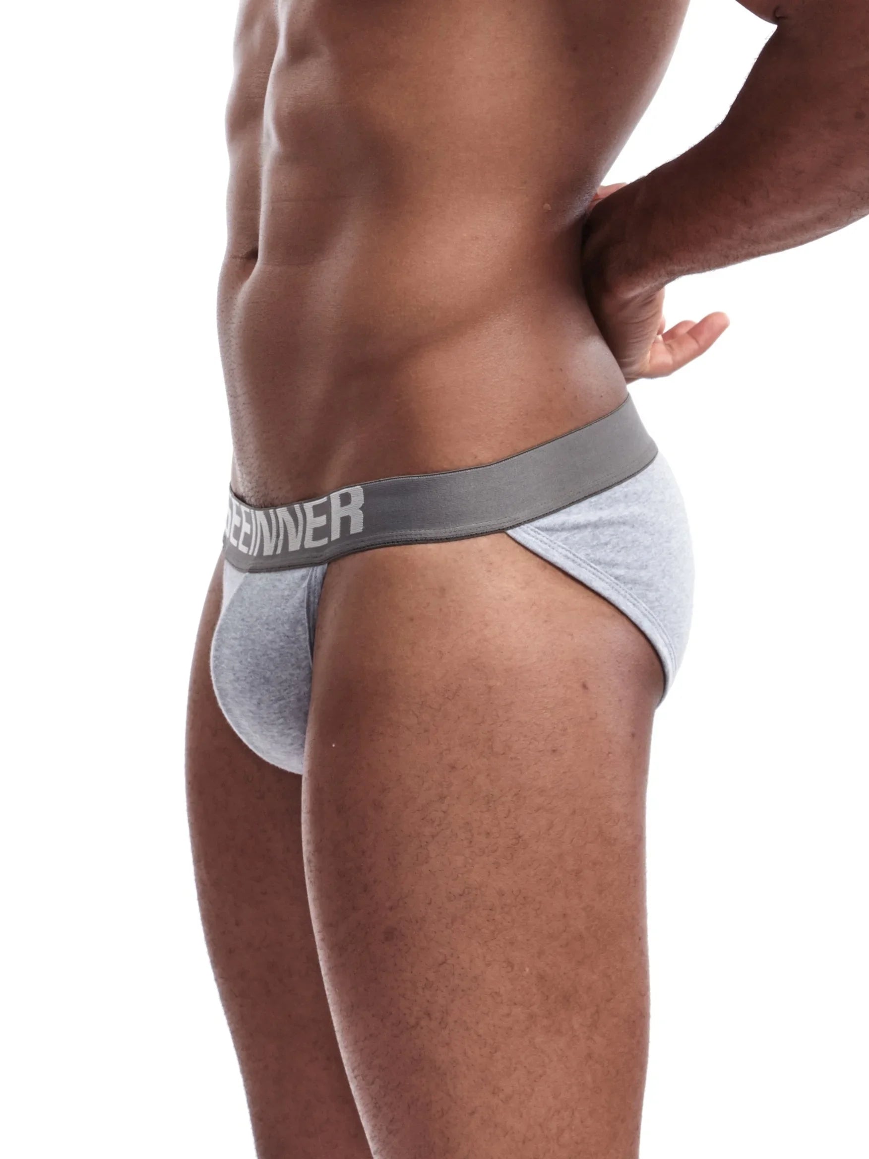 Men's Low Rise Cotton Bikini Underwear Breathable Stretch Support Briefs Wide Waistband Underpants Male Panties Hip Brief