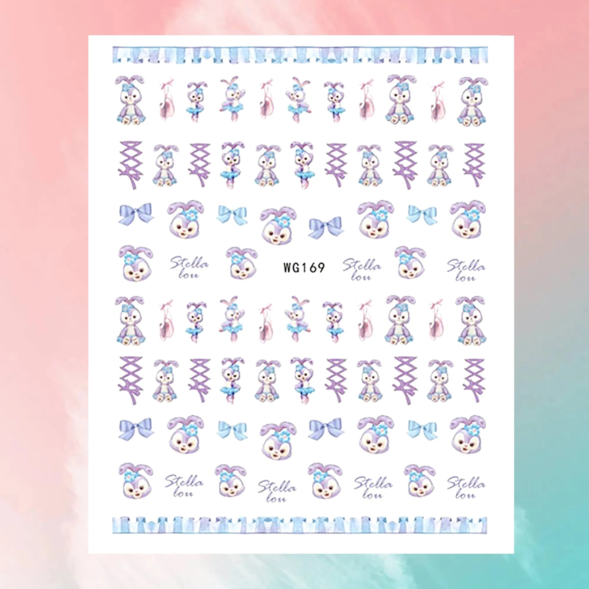 Disney Cartoon Adhesive Nail Stickers Nail Decorative Decals Nail Sliders Stitch Mickey 3D Stickers Press on Nails