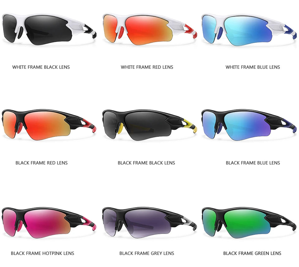 Brand Fashion Women Men Sunglasses Outdoor Sports Fishing Cycling Running Driving Eyewear Women Fashion Goggles Comfortable Nose