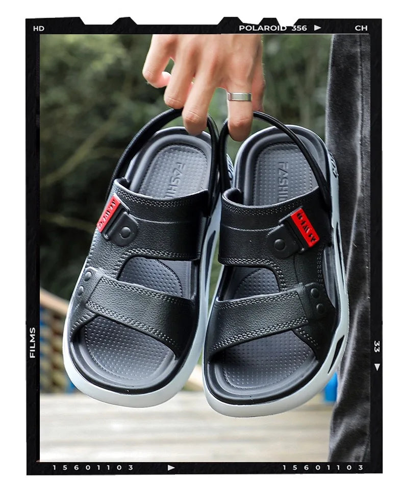 Kidmi Mens Shoes Breathable EVA Beach Sandals Fashion Summer Outdoor Sandals For Youth Dual-purpose Casual Comfortable Slippers