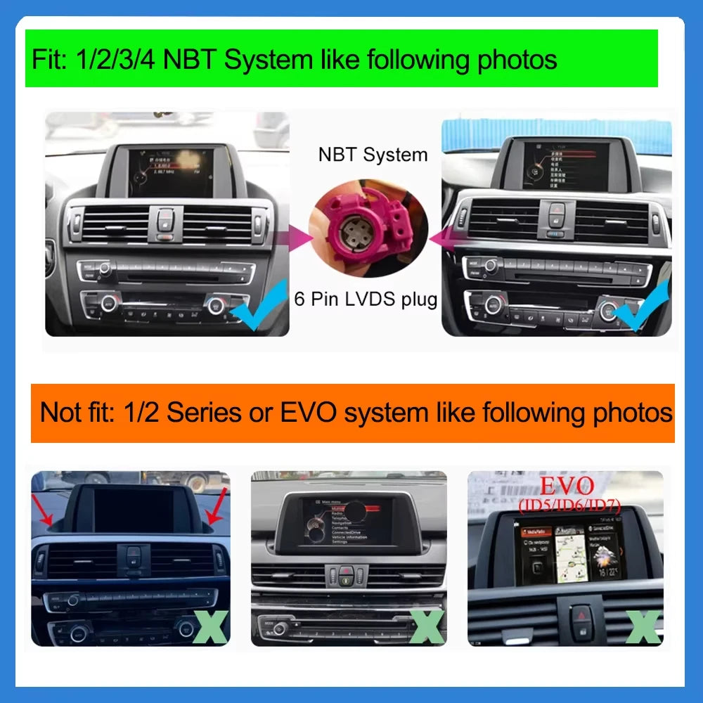 AUTOTOP 10.25â€1920*720 Wireless Carplay Android Auto Car multimedia player for F20 F21 F22 F30 F31 F32 F33 F34 F36 NBT 2013-2017