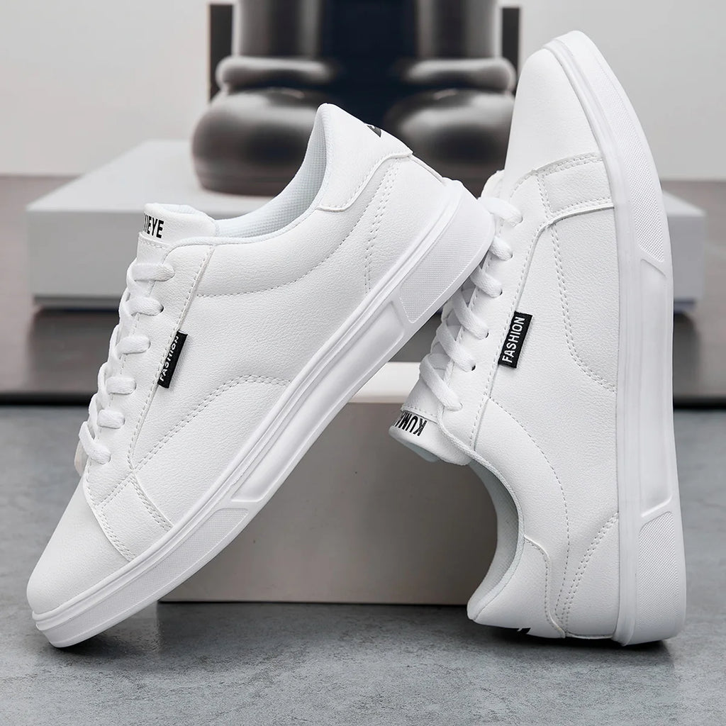 White Leather Sneakers – Comfortable Casual Shoes for Men & Women