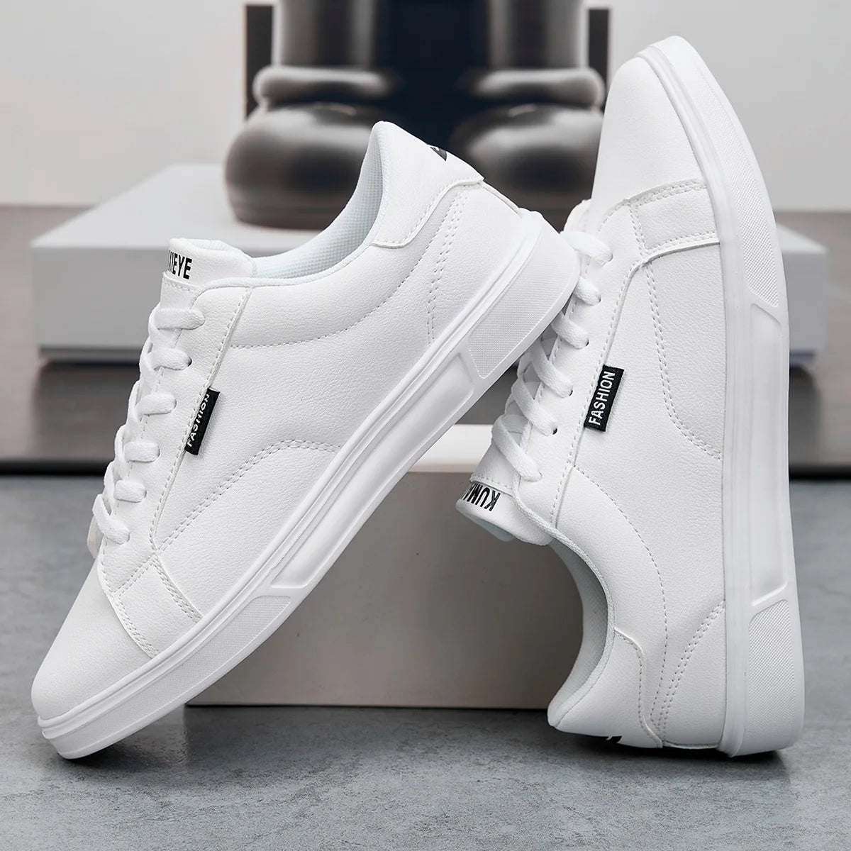 White Leather Sneakers – Comfortable Casual Shoes for Men & Women