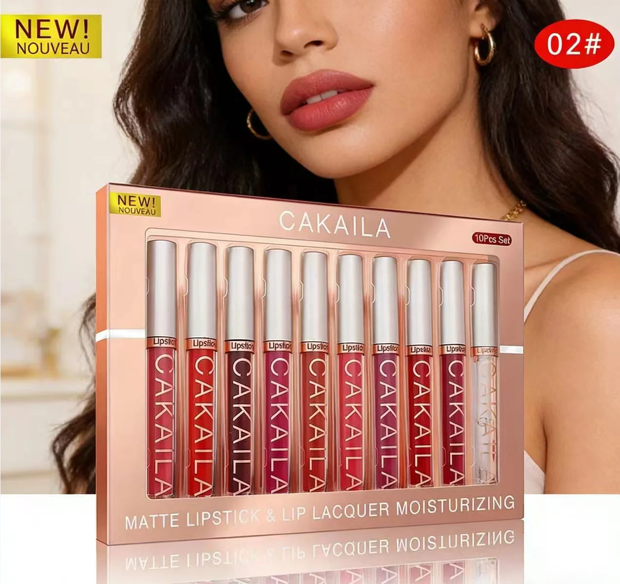 Matte Liquid Lipstick & Lip Oil Set – 10pc Waterproof Velvet Lip Gloss